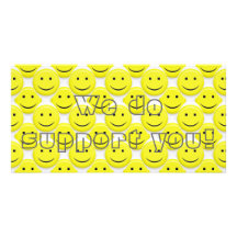 so many smileys personalized photo card