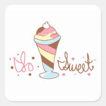 So Sweet Ice Cream Stickers