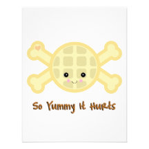 so yummy iy hurts waffle personalized invitations
