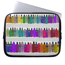 Soap Bottle Rainbow - for bathrooms, salons etc Laptop Computer Sleeves