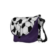 Soccer Ball Collage Courier Bags