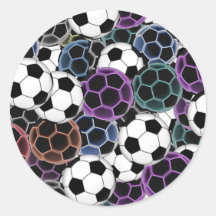 Soccer Ball Collage Sticker