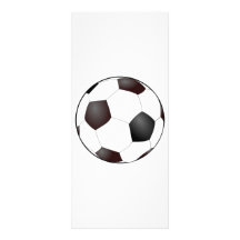 Soccer Ball Custom Rack Card