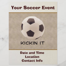Soccer Ball Full Color Flyer