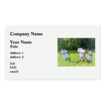Soccer Ball in Play Business Card Templates