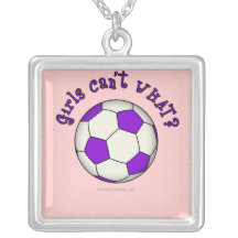 Soccer Ball in Purple Jewelry