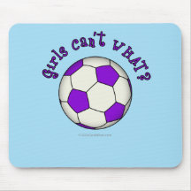 Soccer Ball in Purple Mousepad