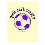Soccer Ball in Purple Postcards