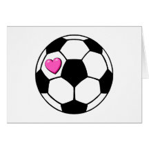 Soccer Ball (Pnk Hrt) Card