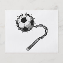 soccer ball spike mace graphic personalized flyer