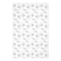 Soccer balls custom stationery