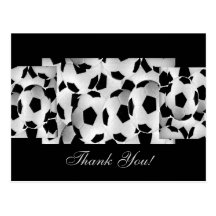 Soccer Balls-Thank You Postcard