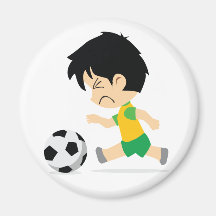 Soccer Boy Refrigerator Magnets