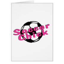 Soccer Chick Greeting Card