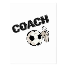Soccer Coach (Whistle/Ball) Postcard