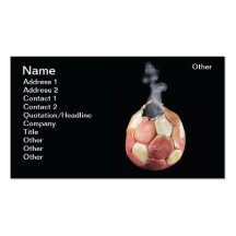 Soccer explosion business cards