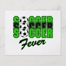 soccer fever text graphic flyers