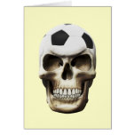Soccer (Football) Skull Greeting Cards