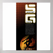 soccer game poster