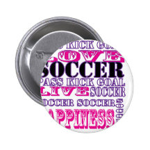 Soccer Gifts for Soccer Players Pinback Button