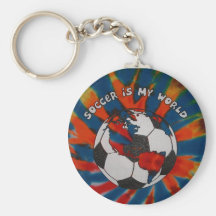 Soccer is my World Keychain