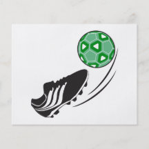 soccer kick kicking ball graphic personalized flyer