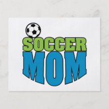 soccer mum text graphic personalized flyer