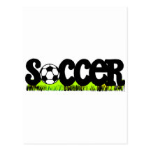 Soccer (On Grass) Postcard