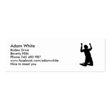 Soccer player business cards