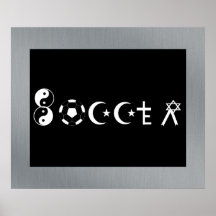 Soccer Religion Poster