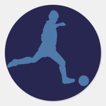 Soccer Silhouette Stickers