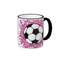 soccer splat. coffee mugs