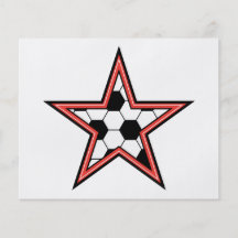 soccer star red full colour flyer