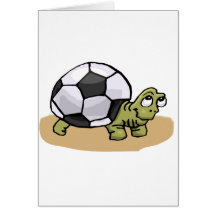 Soccer Turtle Greeting Cards