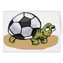 Soccer Turtle Greeting Cards
