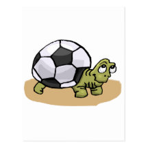 Soccer Turtle Post Card