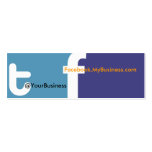 Social Profile Business Card tf 2.0 Back logo