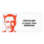 Socialism is easier than working customized photo card