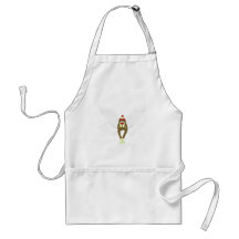 Sock Monkey Guardian Angel Aprons