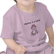 Sock Monkey Mummy Nurse T shirts and Gifts