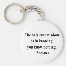Socrates Quote 3a Key Chain