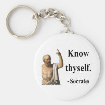 Socrates Quote 5b Keychains