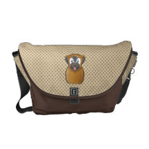 Soft Coated Wheaten Terrier Cartoon Courier Bag