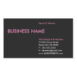 soft pink edge business card templates