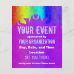 Soft Rainbow Flaming Event Flyer