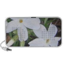 soft white floral   Doodle speakers