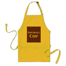 Softball Cop Gifts Aprons