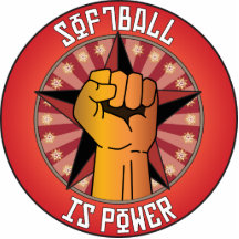 Softball Is Power Acrylic Cut Out