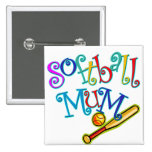 Softball Mum Pins