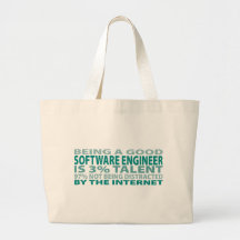 Software Engineer 3% Talent Canvas Bag